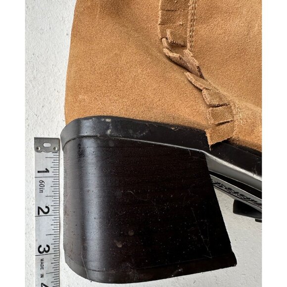 Unlisted Brand Women's Leather Upper Tan Mid Heel Boots w/Side Zip Size 8M-READ - Picture 6 of 16